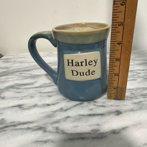 Harley Dude Blue and Cream Mug - Picture 6 of 9